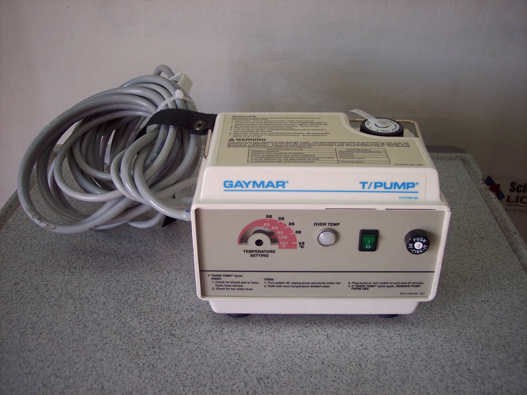 Gaymar TP-500 T/Pump Heat Therapy Pump