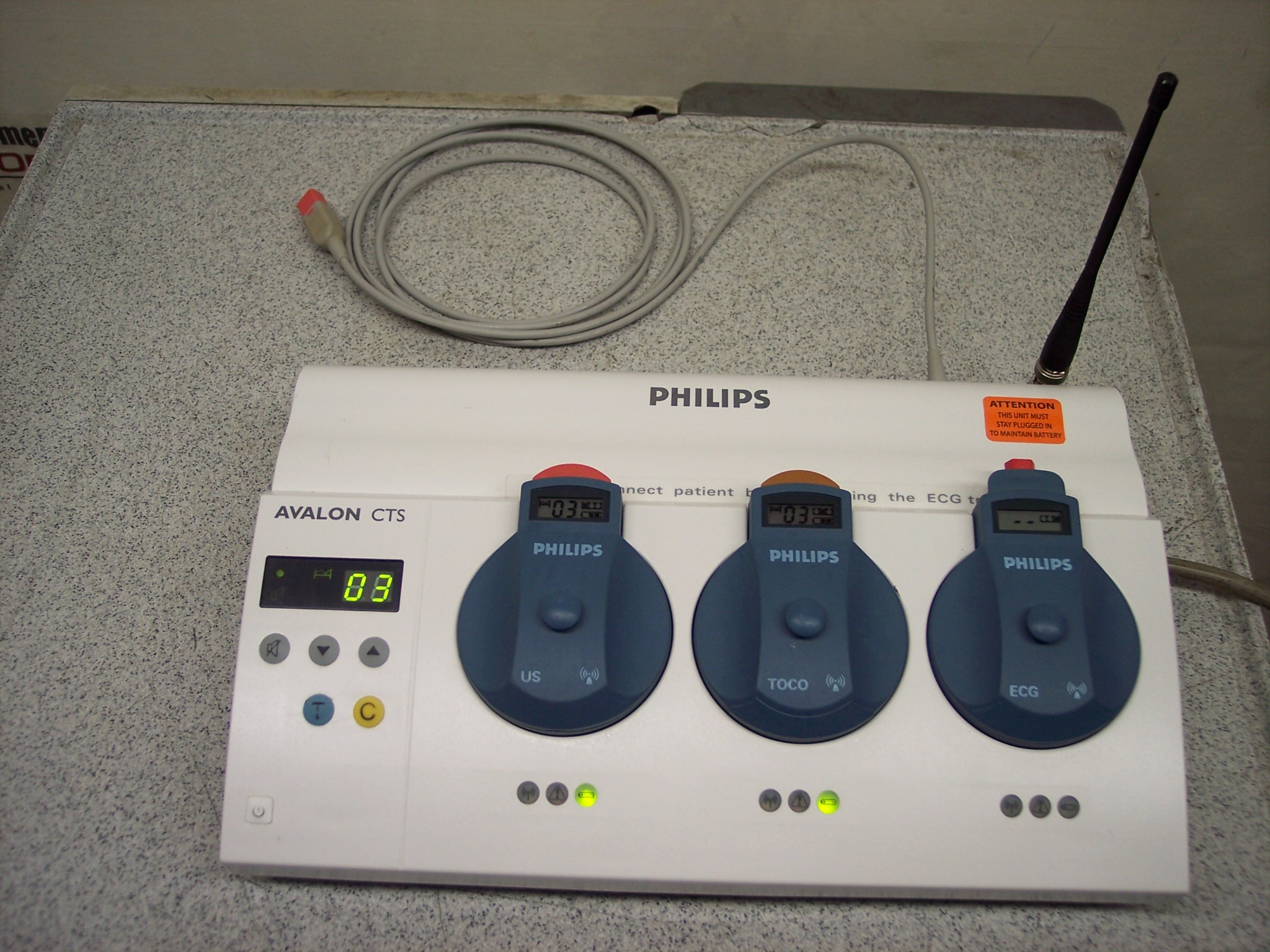 Philips M2720A Avalon CTS Cordless Fetal Transducer System