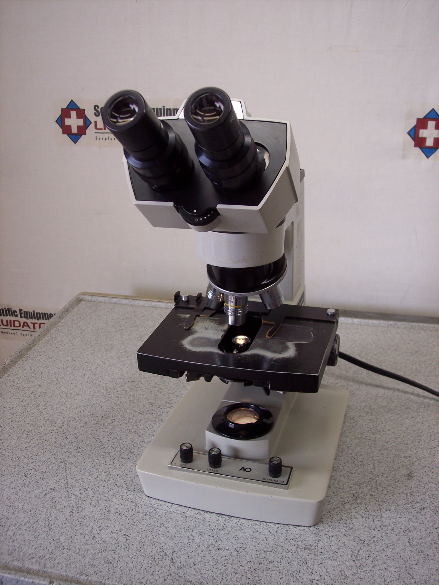 American Optical Micro Star One Hundred Binocular Microscope