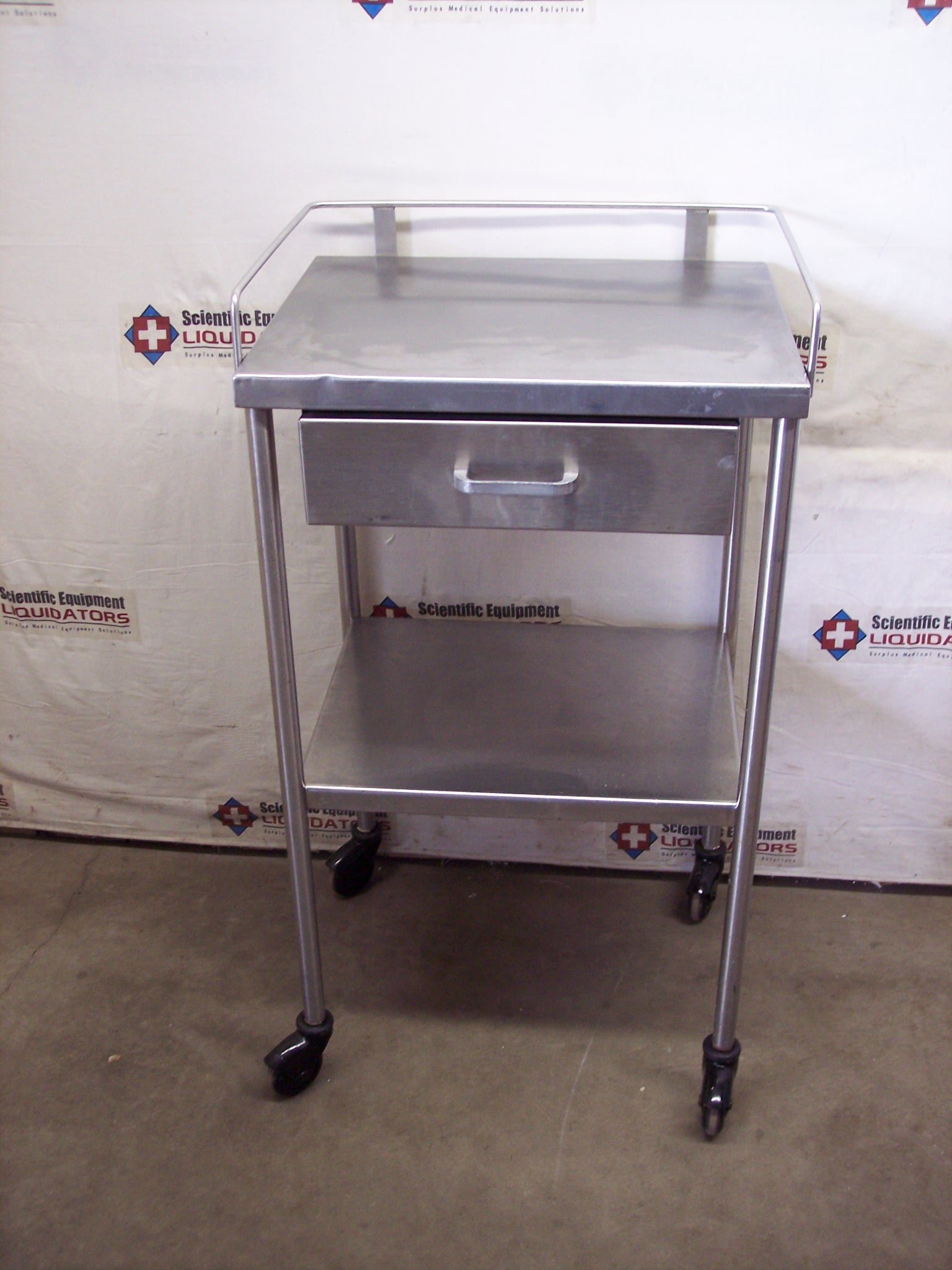 Stainless Steel Prep Stand with Drawer