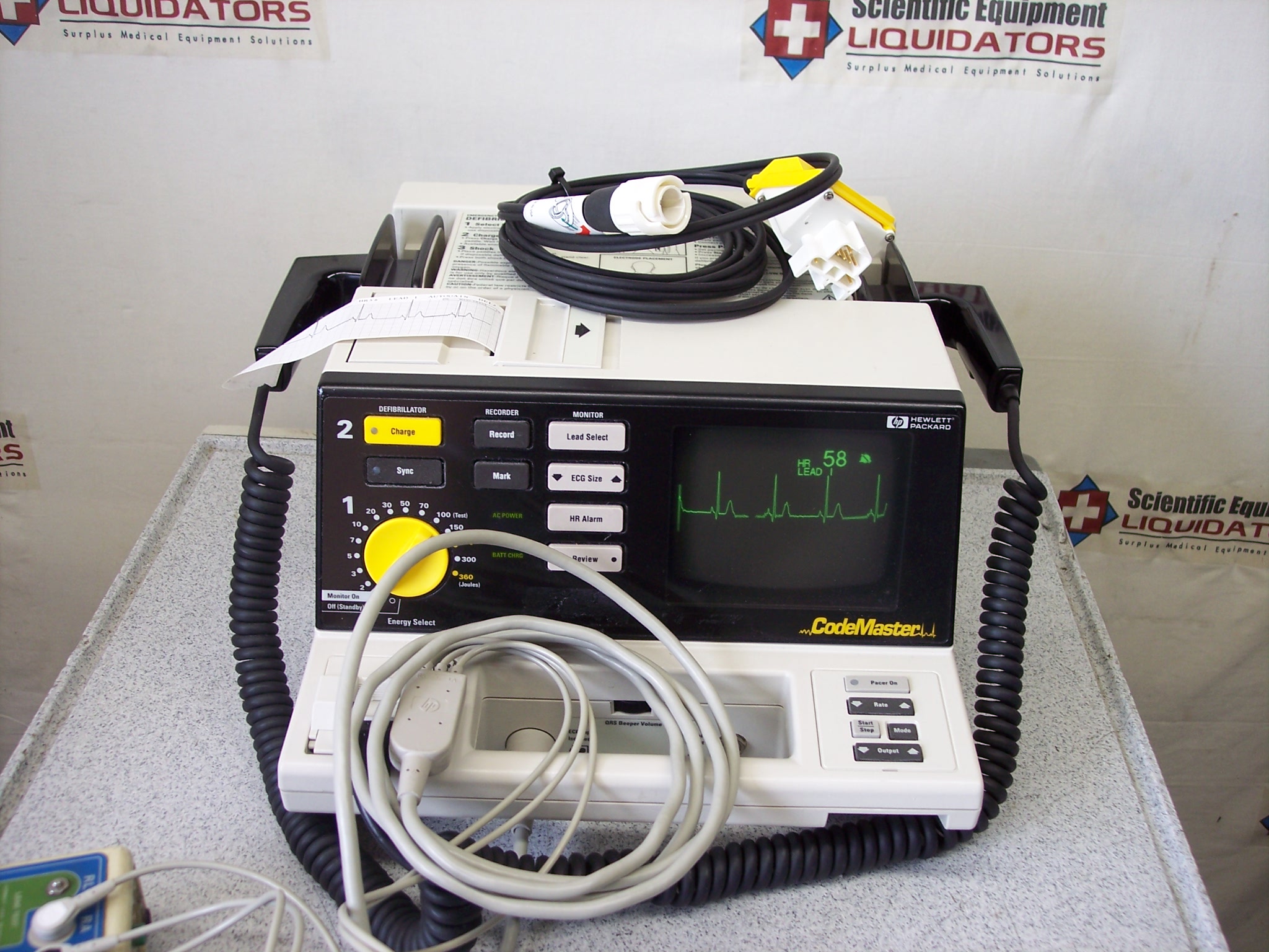 Hewlett-Packard M1722B CodeMaster Defibrillator