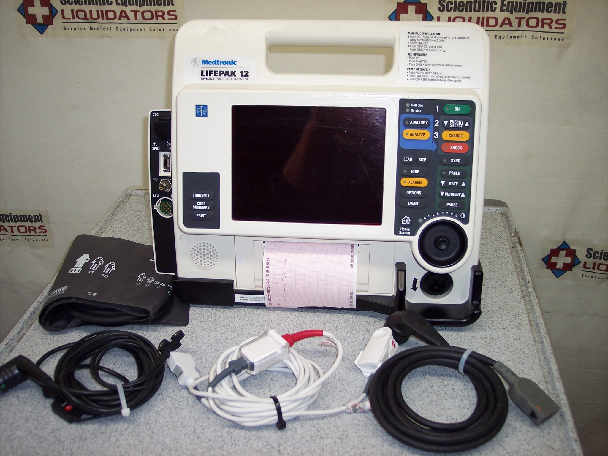 Medtronic Lifepak 12 Biphasic Defibrillator / Monitor 