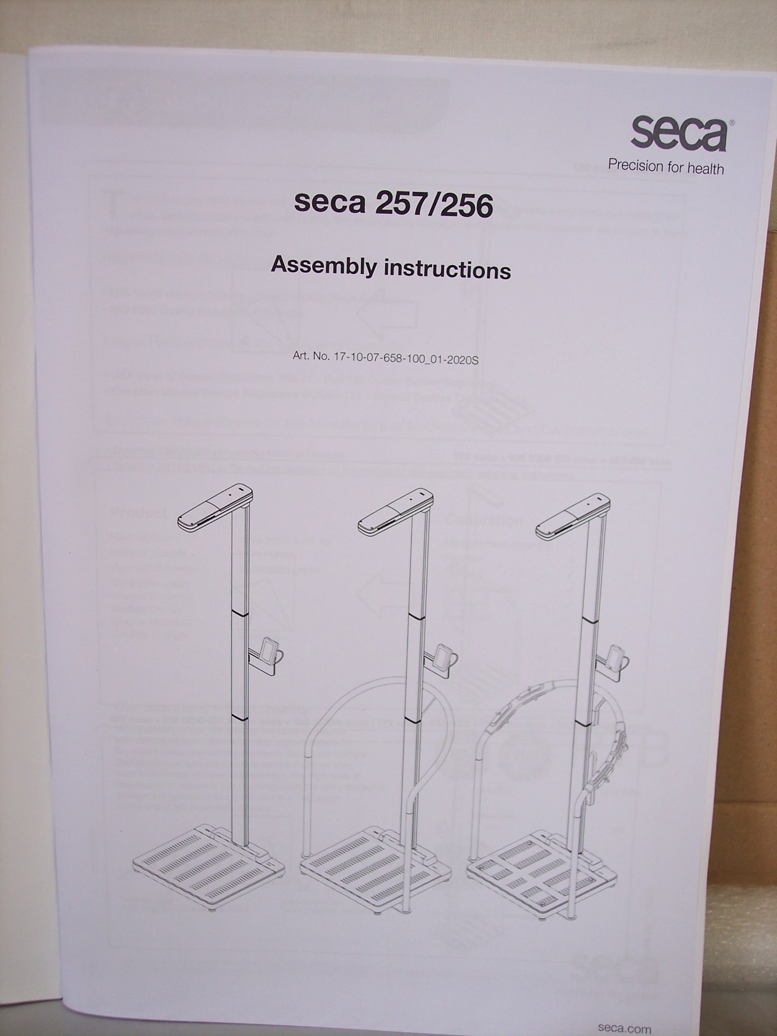 Seca - 257 Digital Ultrasonic Height Measuring Rod For mBCA 554 and Scale-up Line - NEW