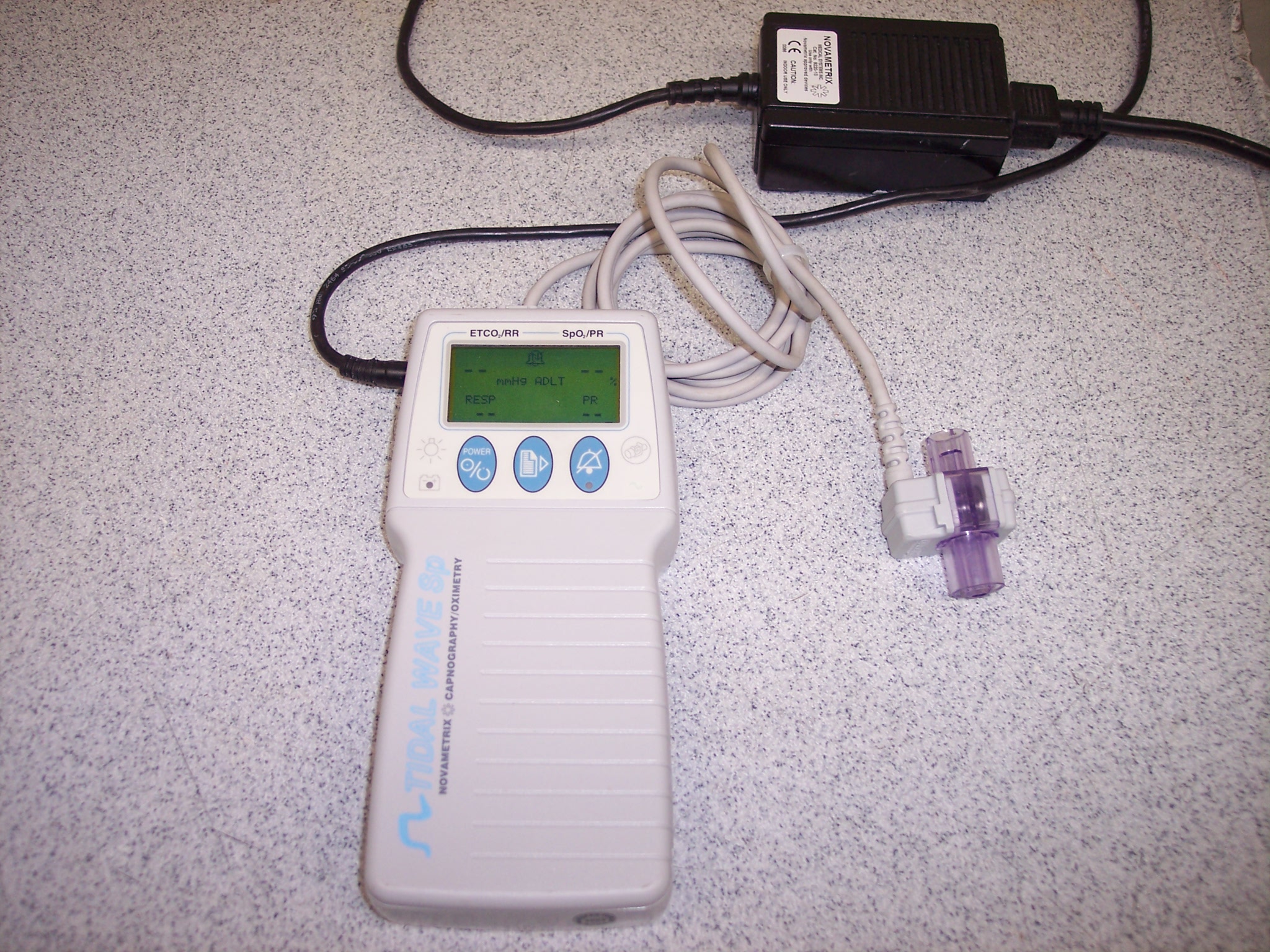 Tidal Wave SP NovaMetrix Capnography/Oximetry Monitor Model 715