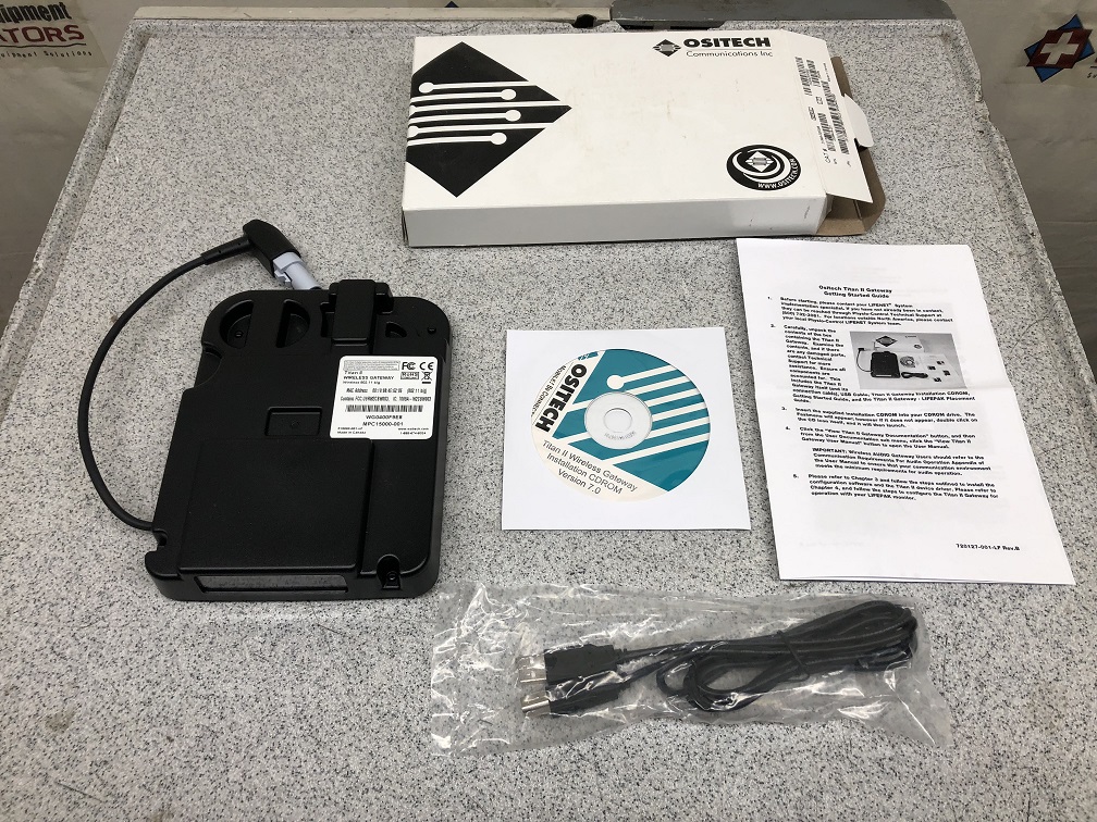 Ositech Titan II Wireless Gateway for Physio Control LifePak on LIFENET PN 21996-000098