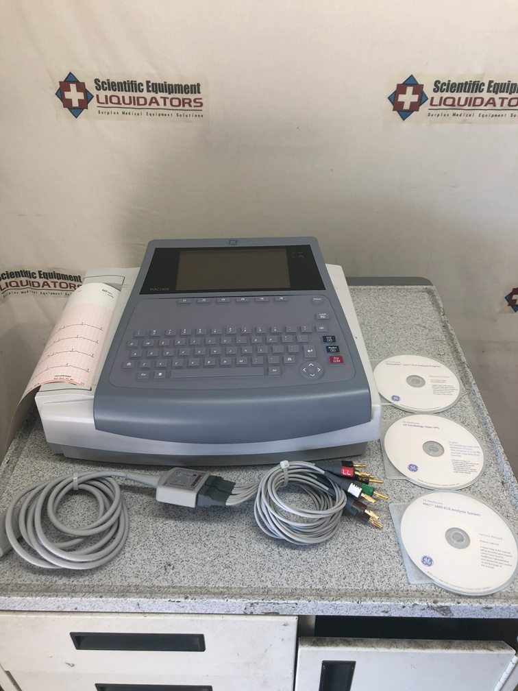 GE MAC 1600 Resting ECG Analysis Machine 
