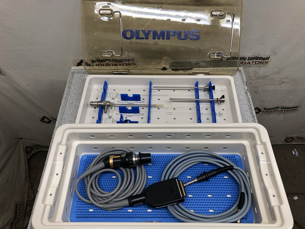Olympus OTV-S7ProH-HD-12Q Autoclavable HD Camera Head with 4mm 30° Arthroscope, Sheath, & Obturator