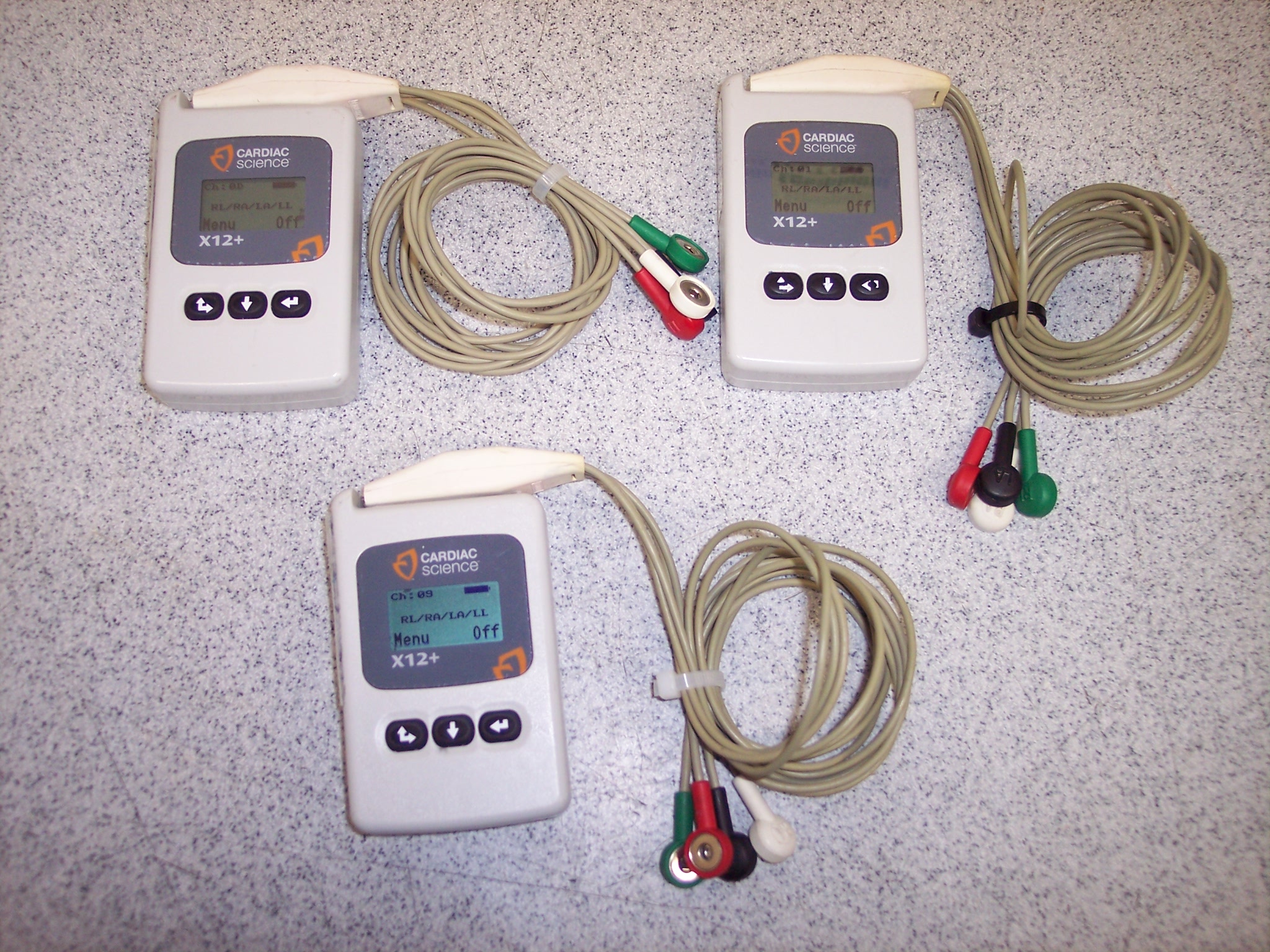 Cardiac Science X12+ Telemetry Transmitter  - Set of 3