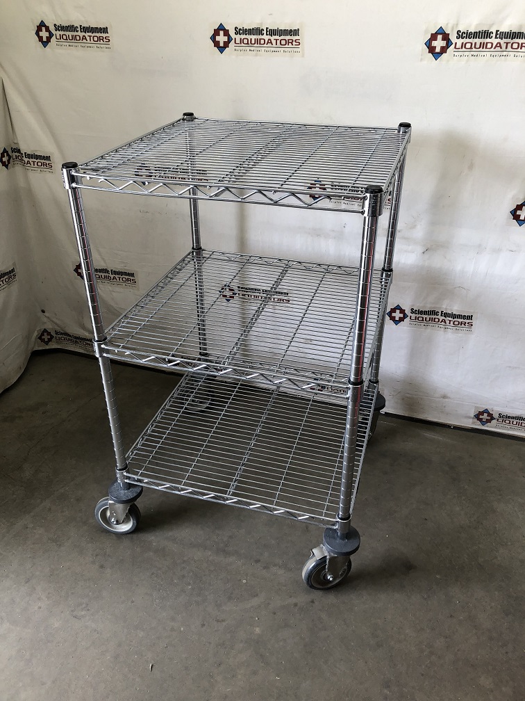 Metro 3 Shelf Wire Cart 