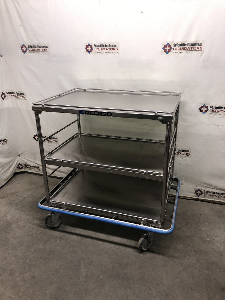 Pedigo Stainless Steel 3 Shelf Cart