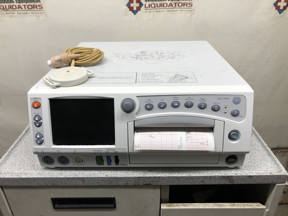 GE Healthcare Corometrics 250cx Series Maternal/Fetal Monitor