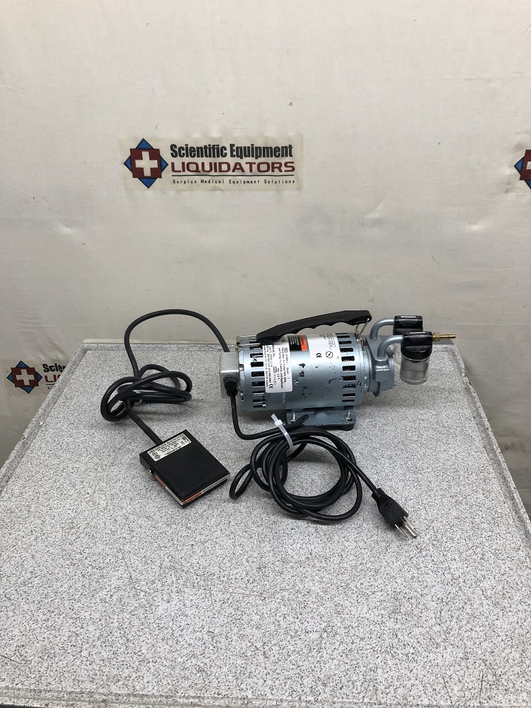Gast 1531-107B-G288X Rotary Vane Air Pump with Footswitch