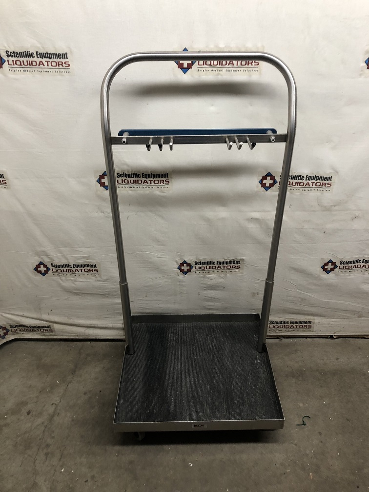 Mid Central Medical Lithotomy Stirrup Cart