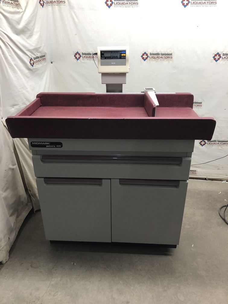 Midmark 409 Pediatric Exam Table with Tonita BWB-800 Electronic Scale