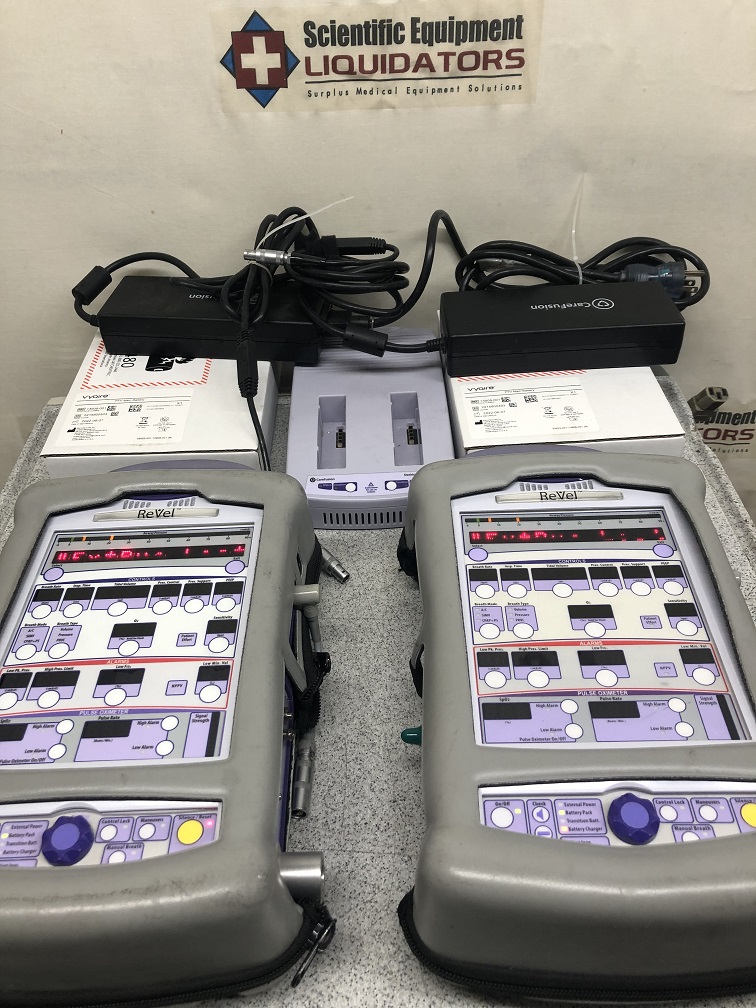 CareFusion Revel 19260-001 Transport Patient Monitor (2 Units, 4 Batteries)