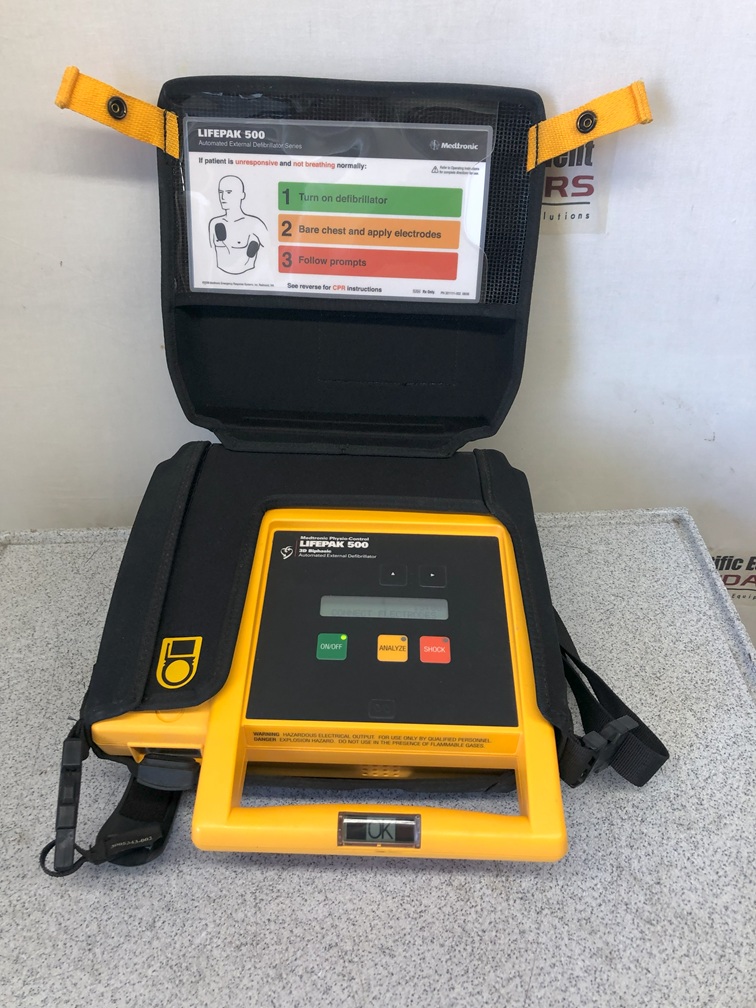 Medtronic Physio Control Lifepak 500 3D Biphasic AED Automated External Defibrillator