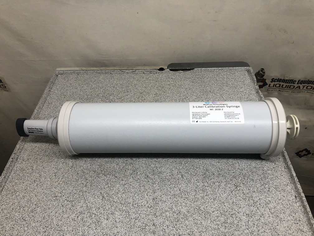 NDD Medical Technologies 2030-2, 3.0 Liter Calibration Syringe with 5030-2 Adapter
