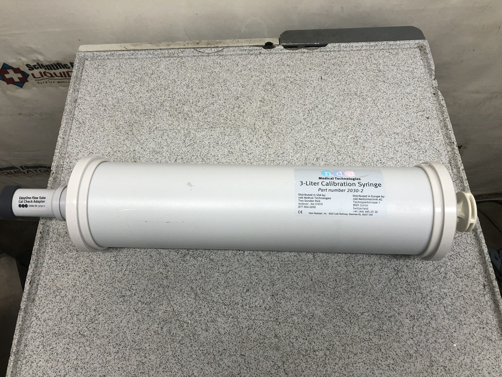NDD Medical Technologies 2030-2, 3.0 Liter Calibration Syringe with 5030-2 Adapter