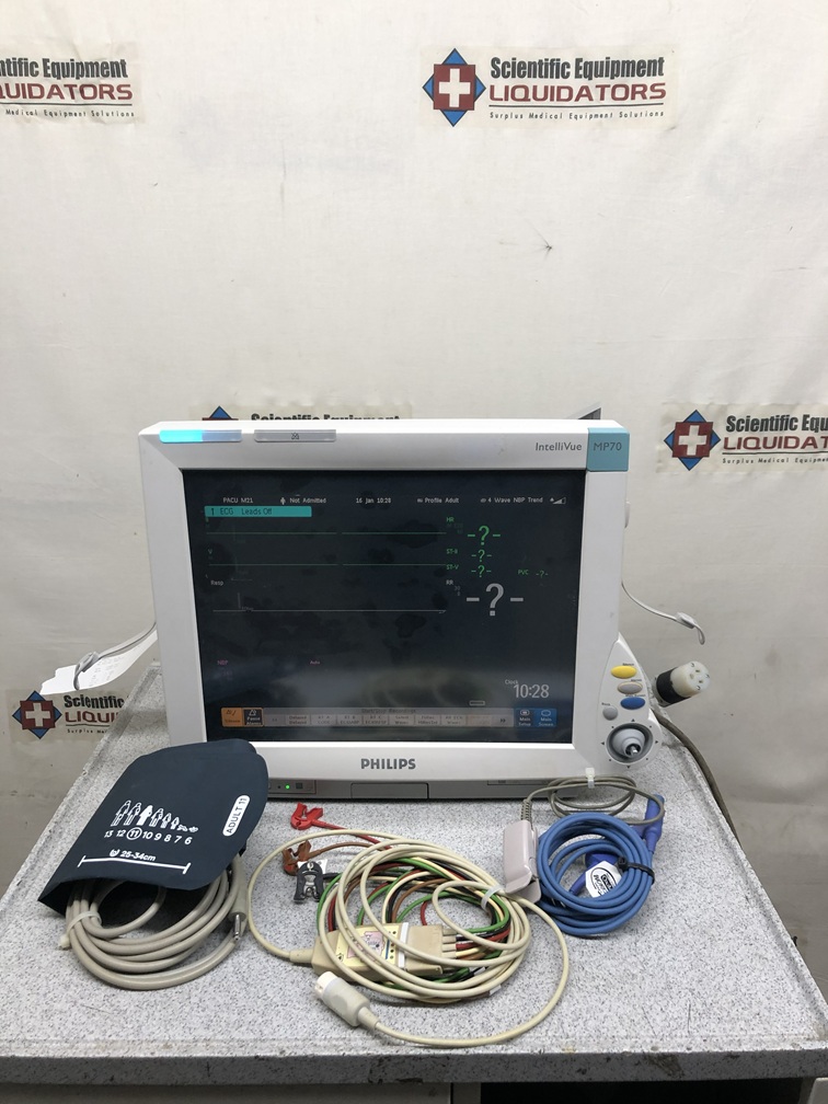 Philips IntelliVue MP70 Patient Monitor with M3001A Module