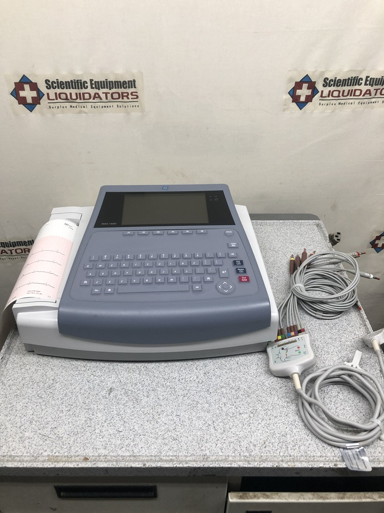 GE MAC 1600 Resting ECG Analysis Machine 