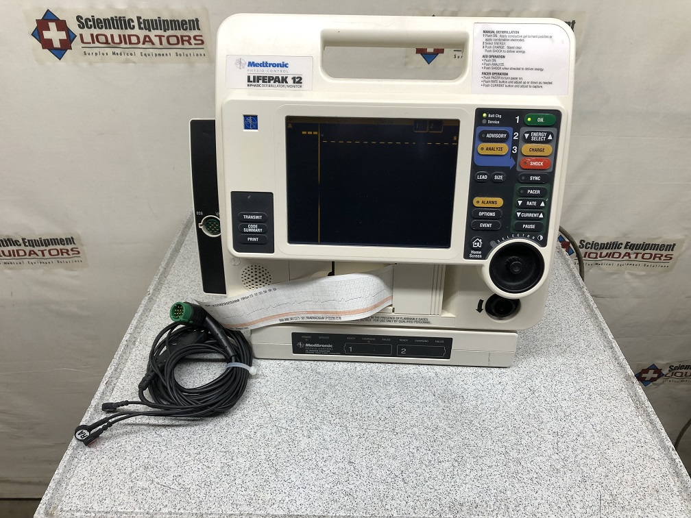 Medtronic Physio-Control Lifepak 12 3D Biphasic Defibrillator/ Monitor  
